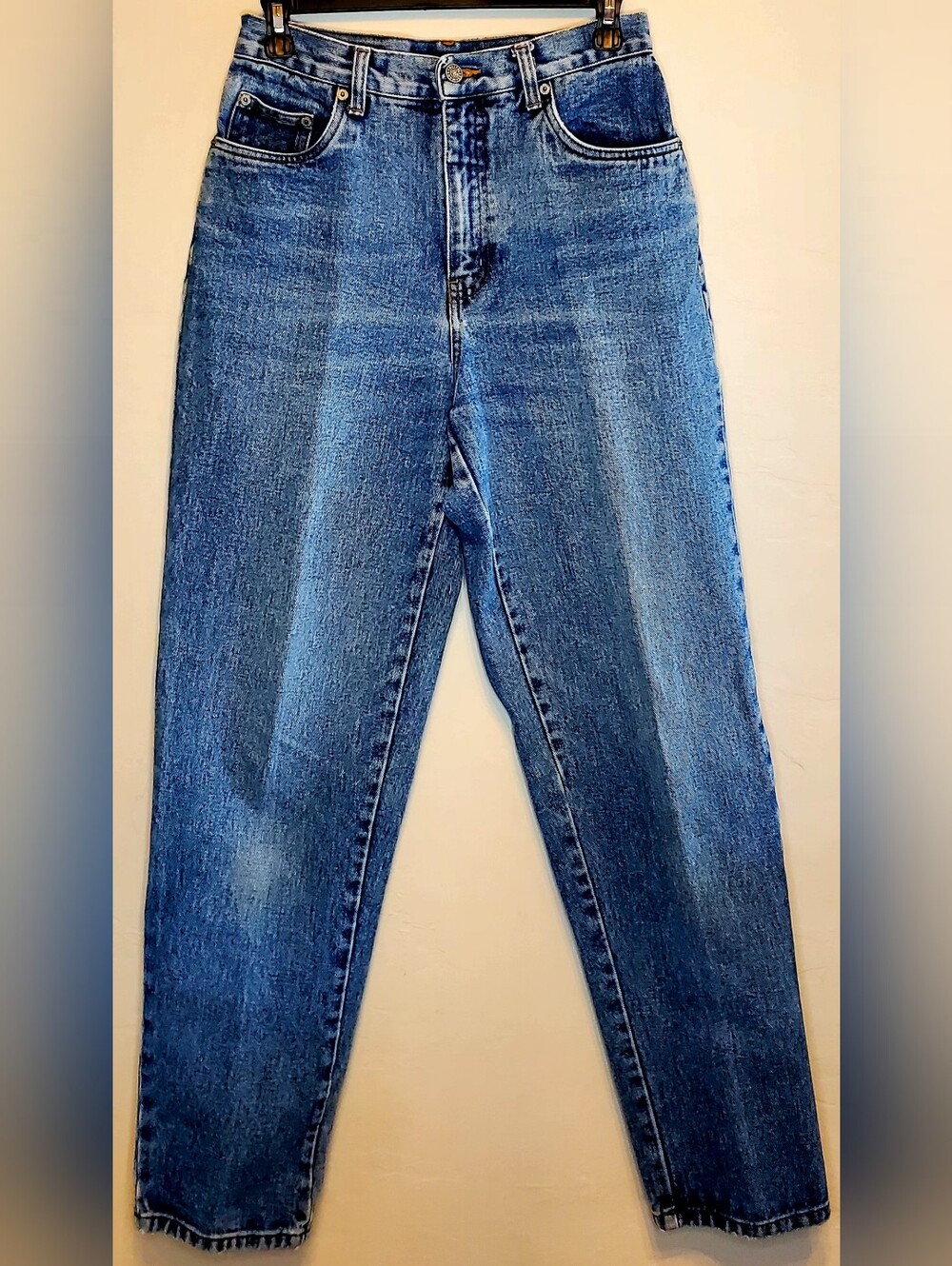 Bill Blass Jeans Sz 4 Womens Blue Y2K High Rise Straight Leg Denim Mom Jeans
